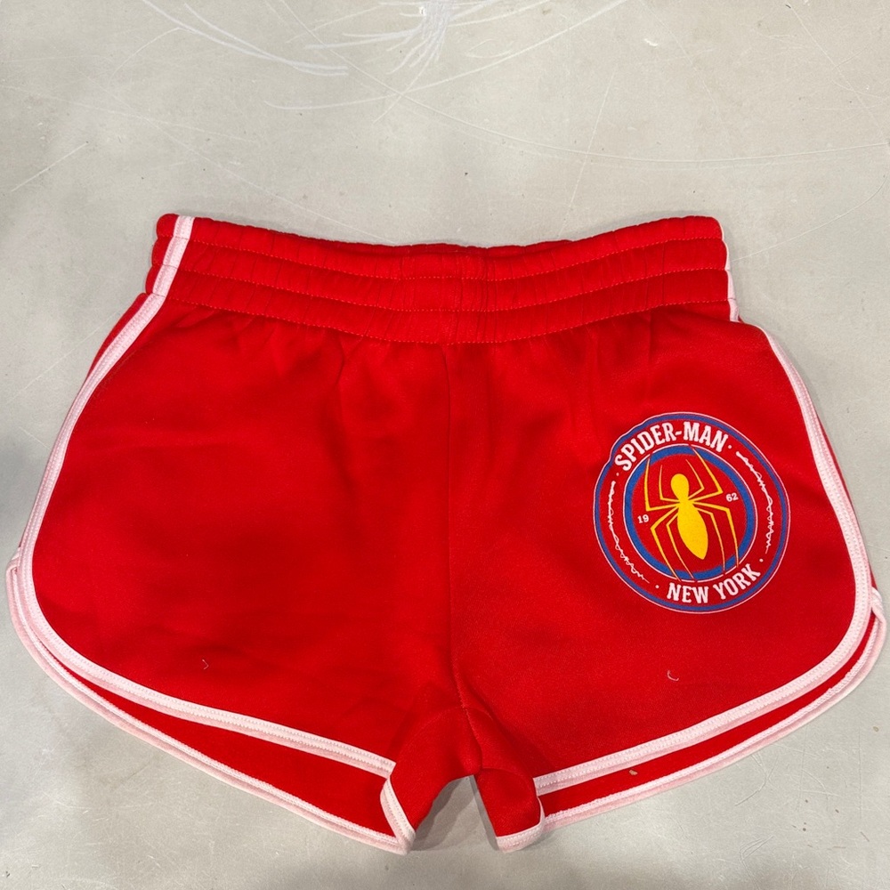 Spiderman Red Athletic Women's Shorts